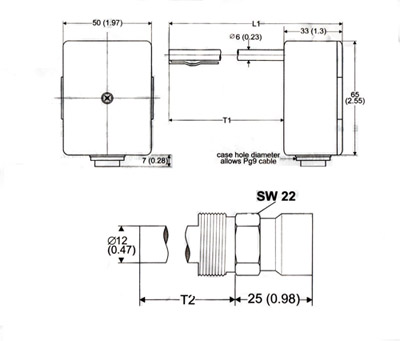 霍尼韦尔温度传感器尺寸图