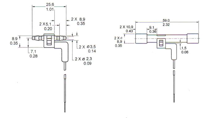 26PCCFG5G液体压力传感器尺寸图