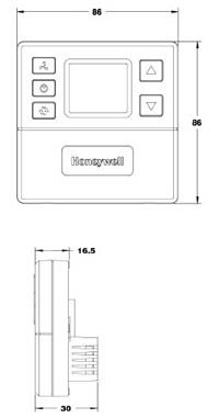 T6818DP08温控器尺寸图