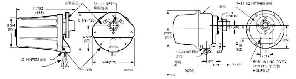 C7061动态自检火焰探测器尺寸图