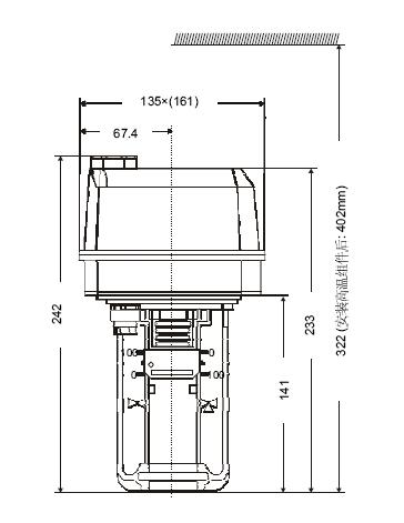 ML7420A8088-E电动执行器尺寸图