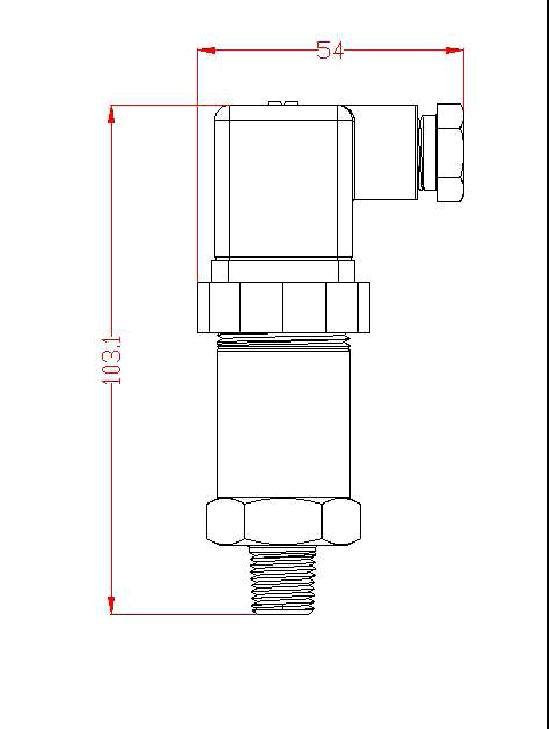 P7620A压力传感器尺寸图