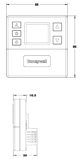 T6818DP04温控器尺寸图